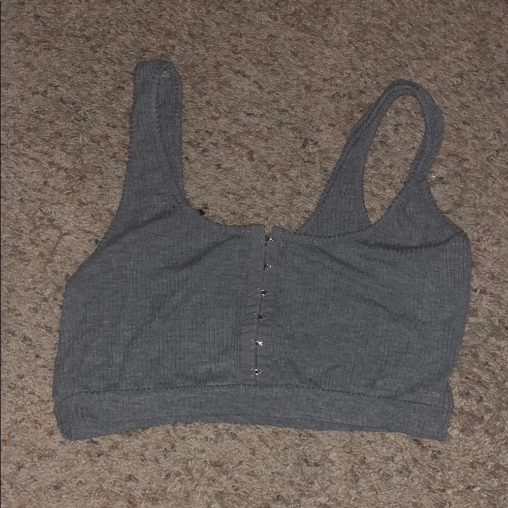 Grey crop top